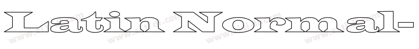 Latin Normal字体转换 Latin Normal字体转换